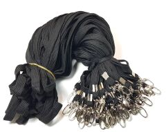 Office Force Metal Akrep Kancalı Siyah Kart Askı İpi 50'li