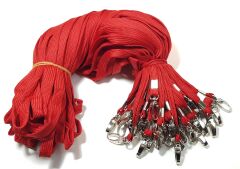 Office Force Metal Akrep Kancalı Kırmızı Kart Askı İpi 50'li