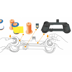 Hiti CS-3 Ribon YMCKO 200 Baskı Renkli Ribon+Çip