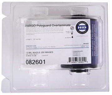 Fargo 82601 - 1.0 mil Clear Overlay