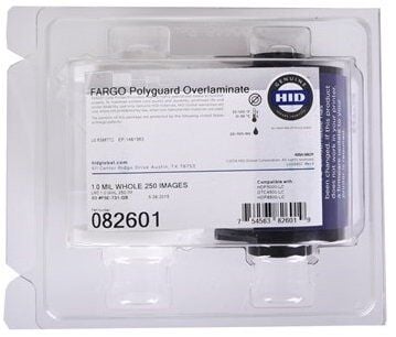 Fargo 82601 - 1.0 mil Clear Overlay