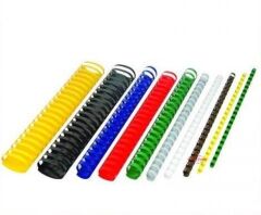 Office Force 45 mm (Oval) Beyaz Plastik Spiral Cilt Malzemesi 50'li