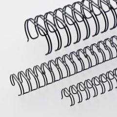 Office Force 1/4'' Siyah 3:1'' (inç) A4 34 Loop Kutu Tel Spiral 100'lü