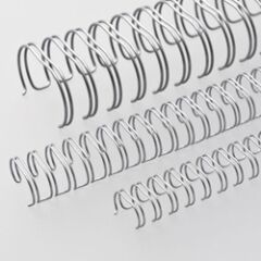 Office Force 1'' Gümüş 2:1'' (inç) A4 23 Loop Kutu Tel Spiral 50'li