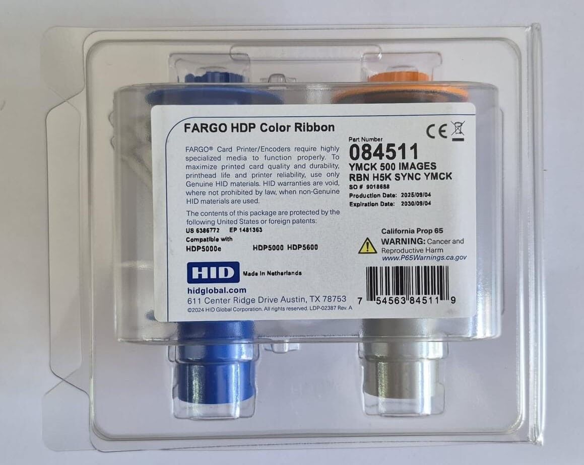 Fargo 084511 Hdp 5000 4 panel Renkli Ribon